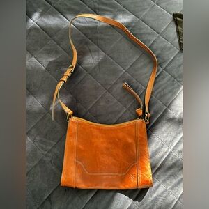 Frye Tan Leather Crossbody Bag